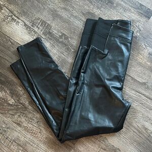 a new day Shiny Black Leggings